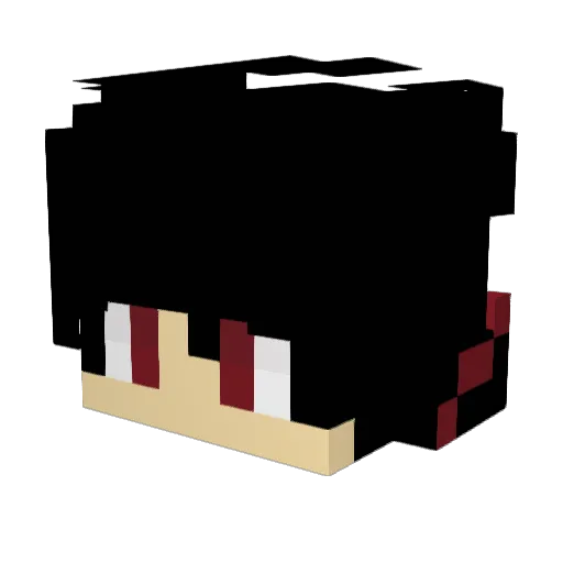 CALASNICO Minecraft avatar head, 3D render