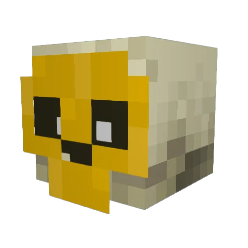 CALIBUR4200 Minecraft avatar head, 3D render