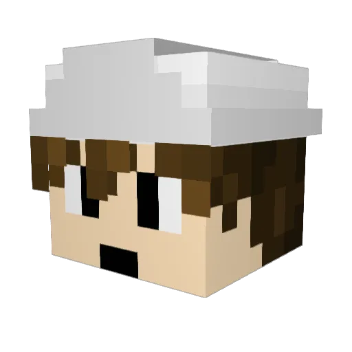CALIZ666 Minecraft avatar head, 3D render