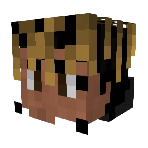 CALL1559MYPUPPY Minecraft avatar head, 3D render