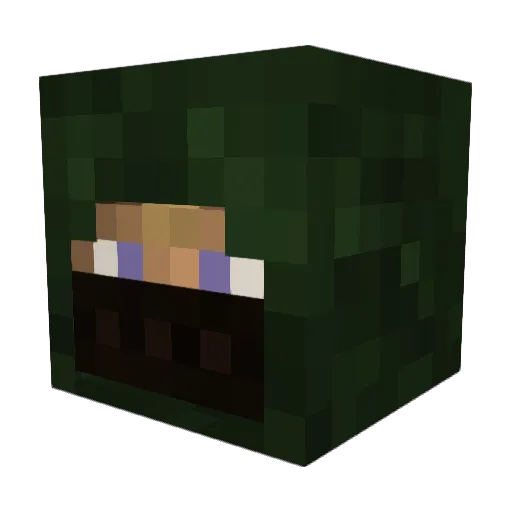 CALLIB3R Minecraft avatar head, 3D render
