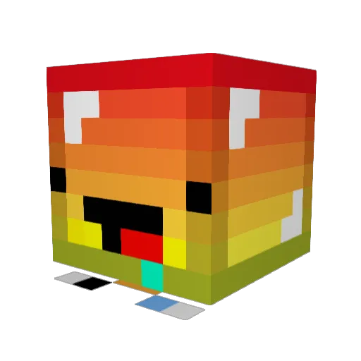 CALLOFDUTYGOD Minecraft avatar head, 3D render