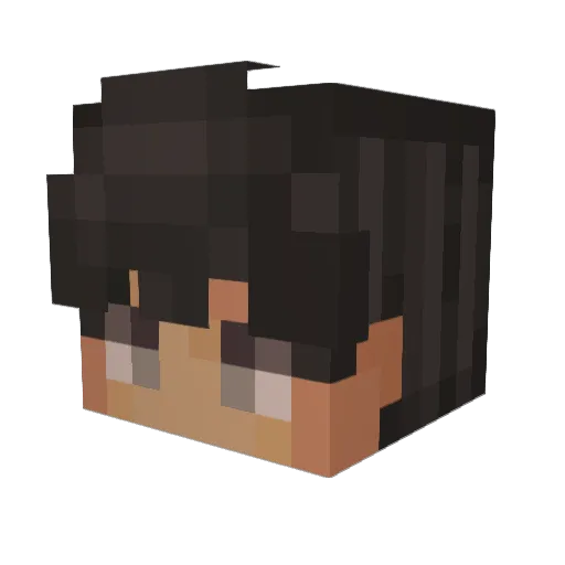CALLlOTNK Minecraft avatar head, 3D render
