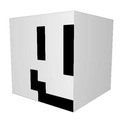 CALOS2215 Minecraft avatar head, 3D render