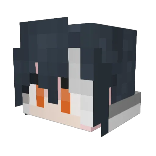 CAMELmomo Minecraft avatar head, 3D render