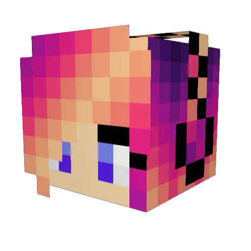 CAMILLA0210 Minecraft avatar head, 3D render