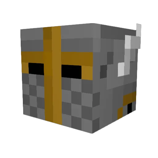 CAM_LAX Minecraft avatar head, 3D render