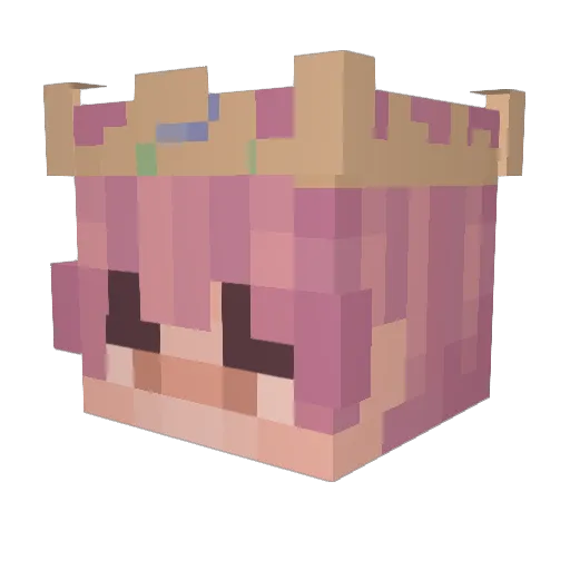 CANDY_LORD Minecraft avatar head, 3D render