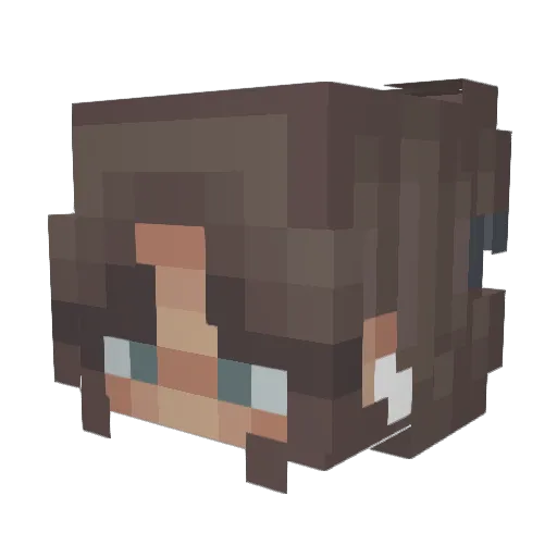 CANTANTEE Minecraft avatar head, 3D render