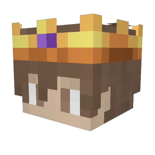 CAOHUKC Minecraft avatar head, 3D render