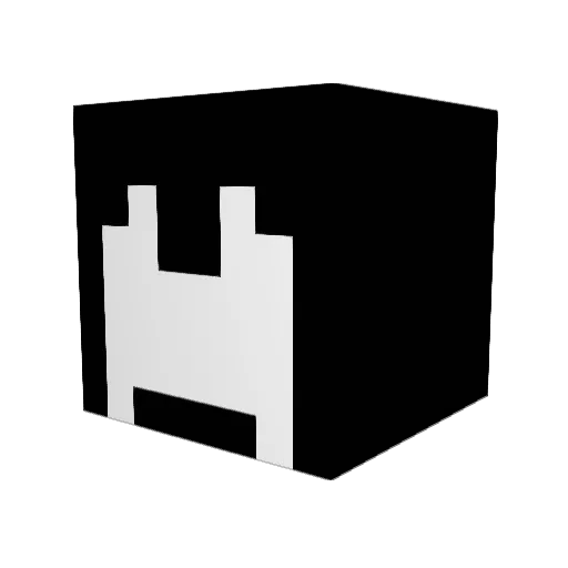 CAPOBLACK Minecraft avatar head, 3D render