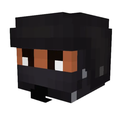 CAPTAINCANCELFUN Minecraft avatar head, 3D render