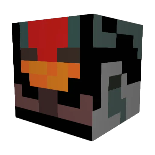 CAPTAINJAXER Minecraft avatar head, 3D render