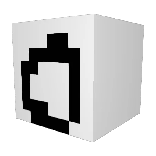 CAPTBARA Minecraft avatar head, 3D render