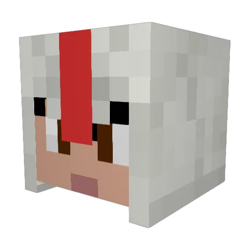 CAPTINCOOL257 Minecraft avatar head, 3D render