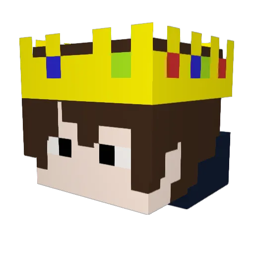 CAPU935 Minecraft avatar head, 3D render