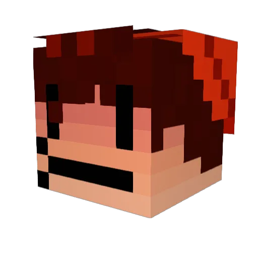 CAPvr Minecraft avatar head, 3D render