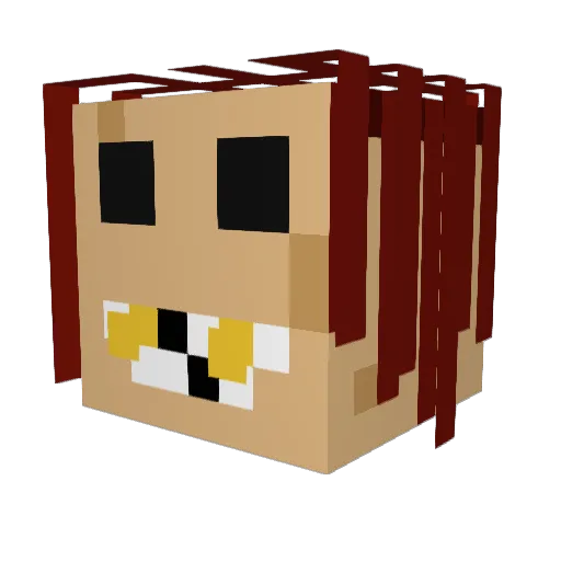 CARADECRIMEN Minecraft avatar head, 3D render