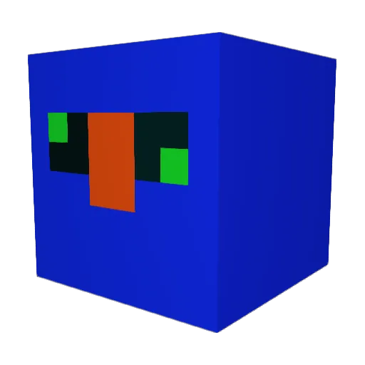 CARLY2099 Minecraft avatar head, 3D render