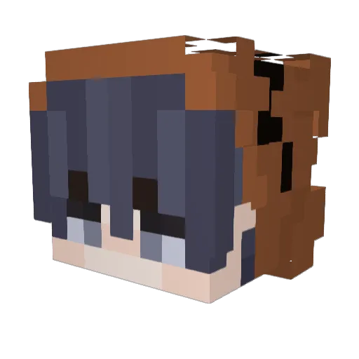 CARMY_ Minecraft avatar head, 3D render