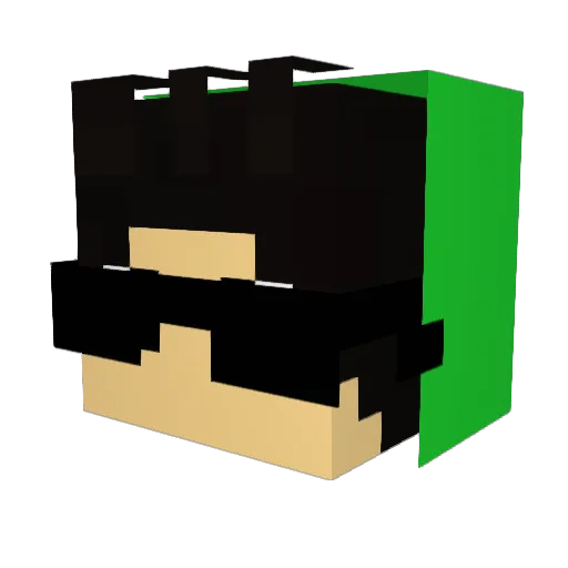 CARTELGANG Minecraft avatar head, 3D render