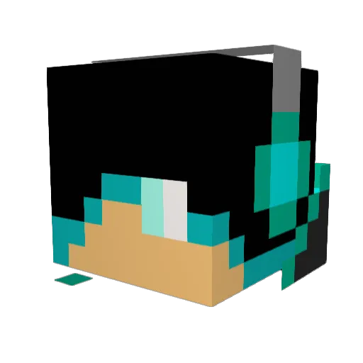 CARTERMALACHI Minecraft avatar head, 3D render