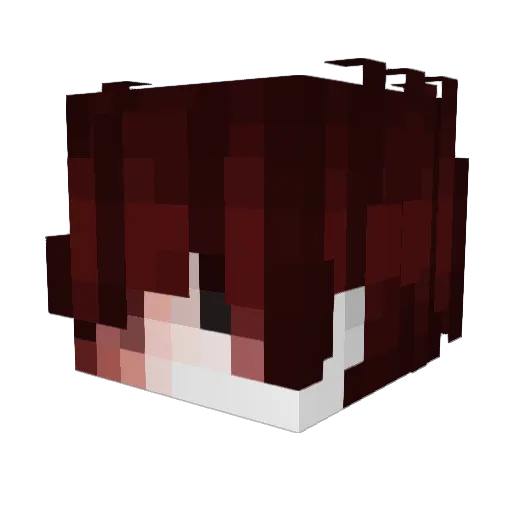 CASAMUERTA Minecraft avatar head, 3D render