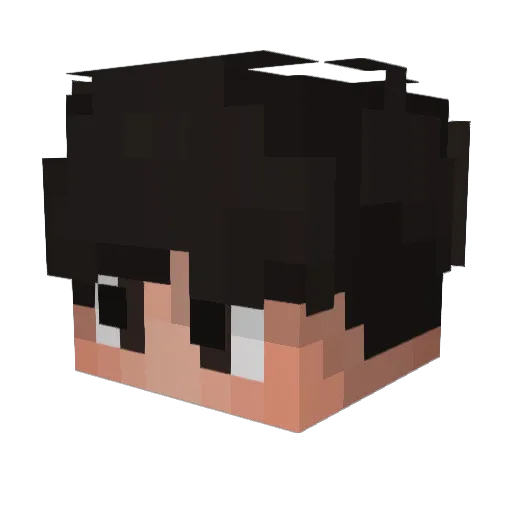 CASAROME01 Minecraft avatar head, 3D render