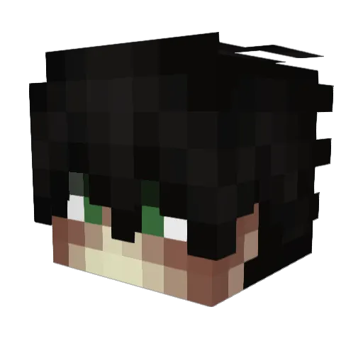 CASIOCLOCK Minecraft avatar head, 3D render