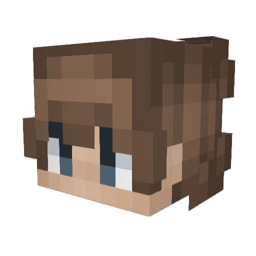 CATBOYBRADLEY Minecraft avatar head, 3D render