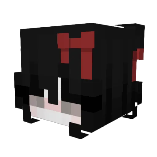CATGIRLPIPER Minecraft avatar head, 3D render