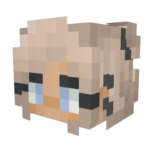 CATGOLD54 Minecraft avatar head, 3D render