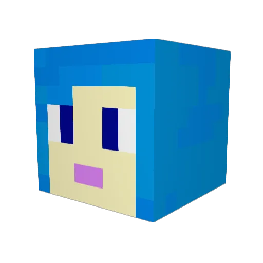 CATMEOWKITTEN Minecraft avatar head, 3D render