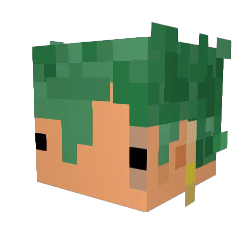 CATSANDPANDAS8 Minecraft avatar head, 3D render