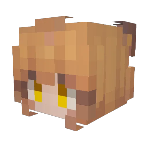 CATSMITO Minecraft avatar head, 3D render