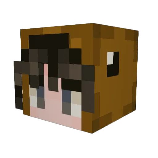 CAVALOSmico8 Minecraft avatar head, 3D render