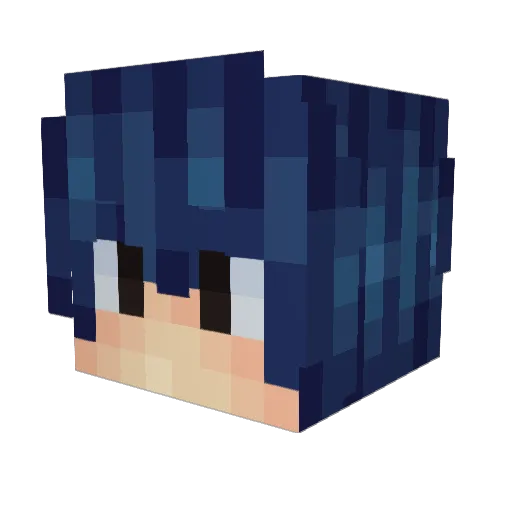 CAZ712 Minecraft avatar head, 3D render