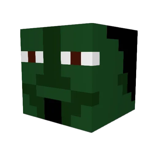 CAbrahamsen Minecraft avatar head, 3D render