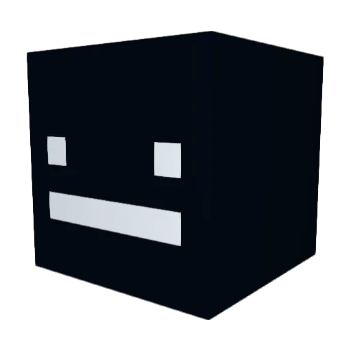 CB0931 Minecraft avatar head, 3D render