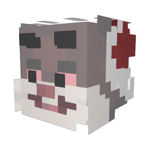 CB666 Minecraft avatar head, 3D render