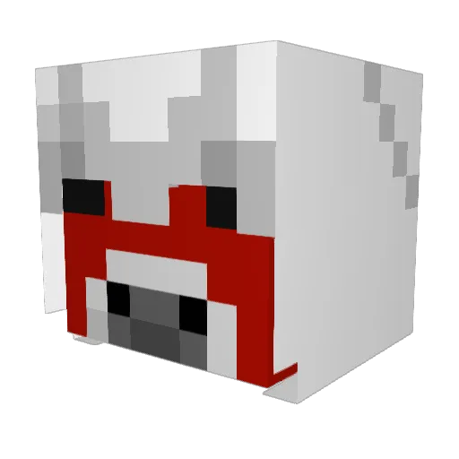 CB Minecraft avatar head, 3D render
