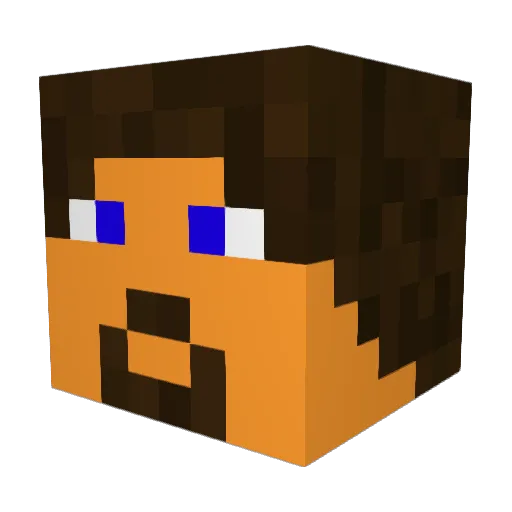 CBAlt13 Minecraft avatar head, 3D render