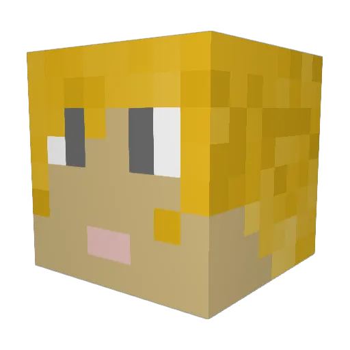 CBHaney Minecraft avatar head, 3D render