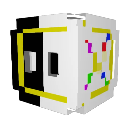 CBLION Minecraft avatar head, 3D render