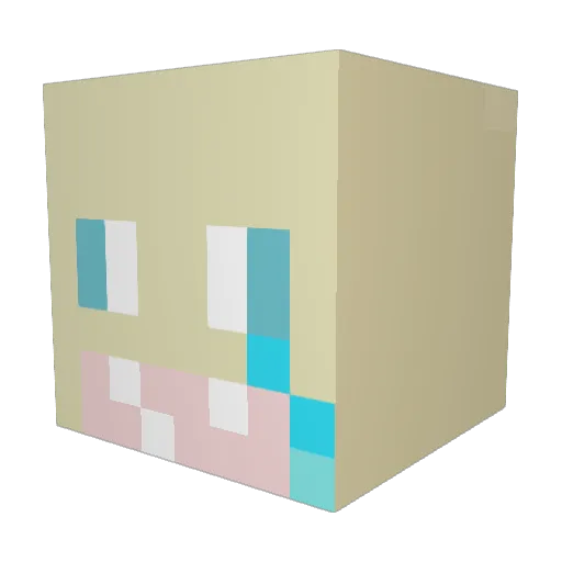 CBLaZe1803 Minecraft avatar head, 3D render