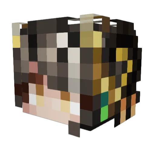 CBMJ25 Minecraft avatar head, 3D render