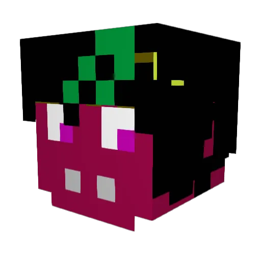 CBO_MACTEP Minecraft avatar head, 3D render