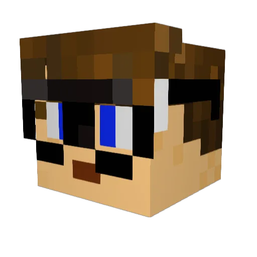 CBR_Void Minecraft avatar head, 3D render