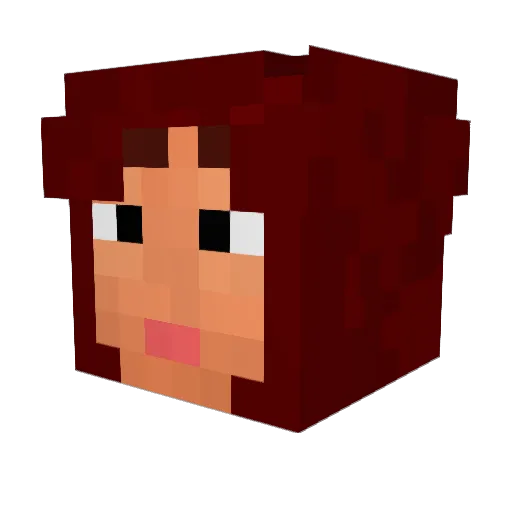 CBazyx Minecraft avatar head, 3D render