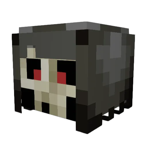 CC27 Minecraft avatar head, 3D render